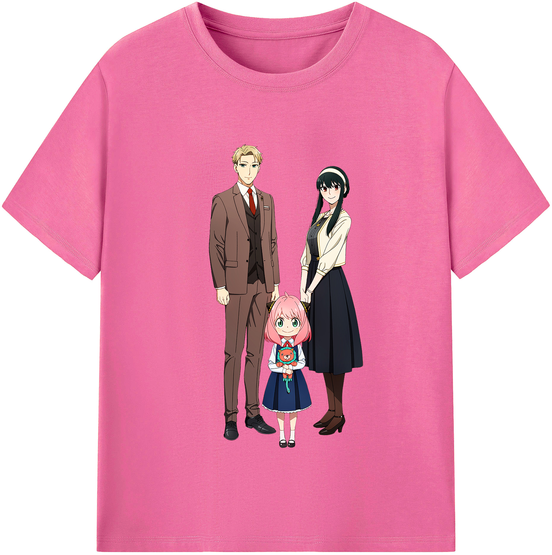 （画像用） SPY×FAMILY间谍家家酒 レディースカジュアルプリントTシャツ（綿100％）